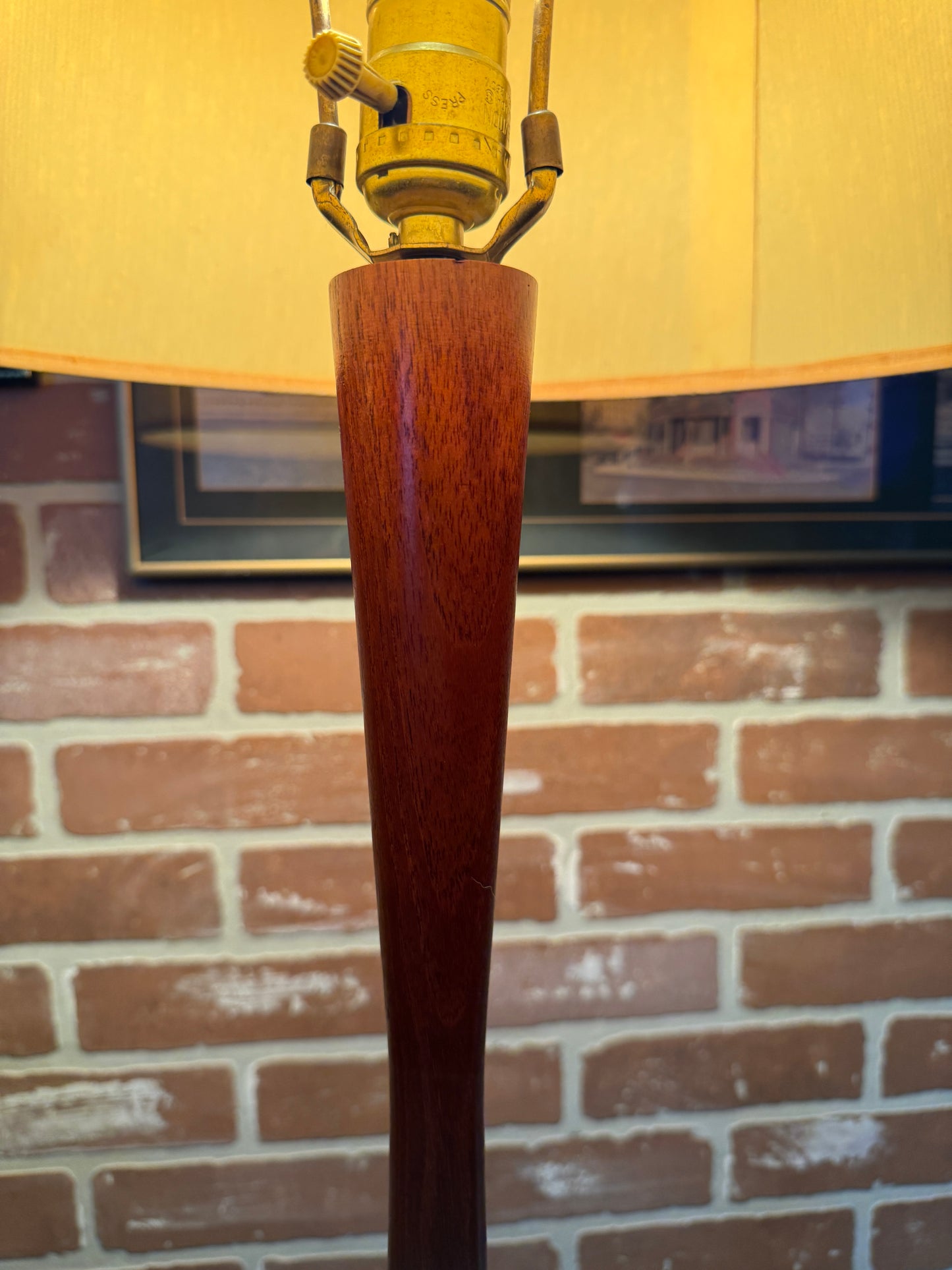 Teak Floor Lamp Table