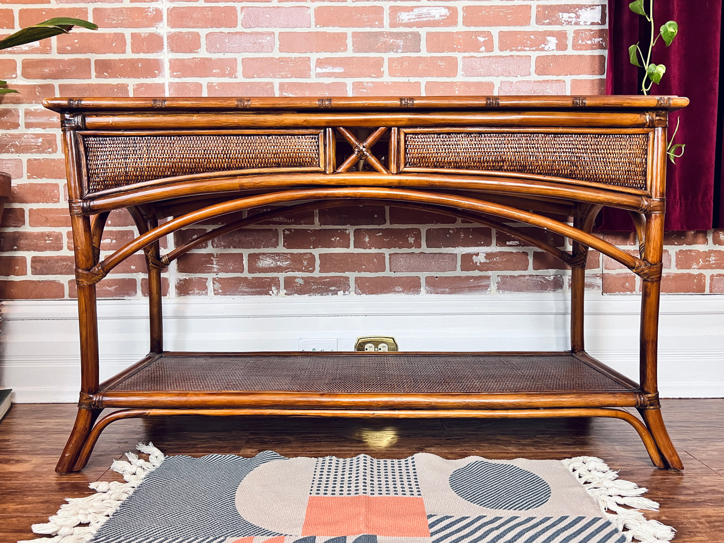 The Manuka Rattan Table