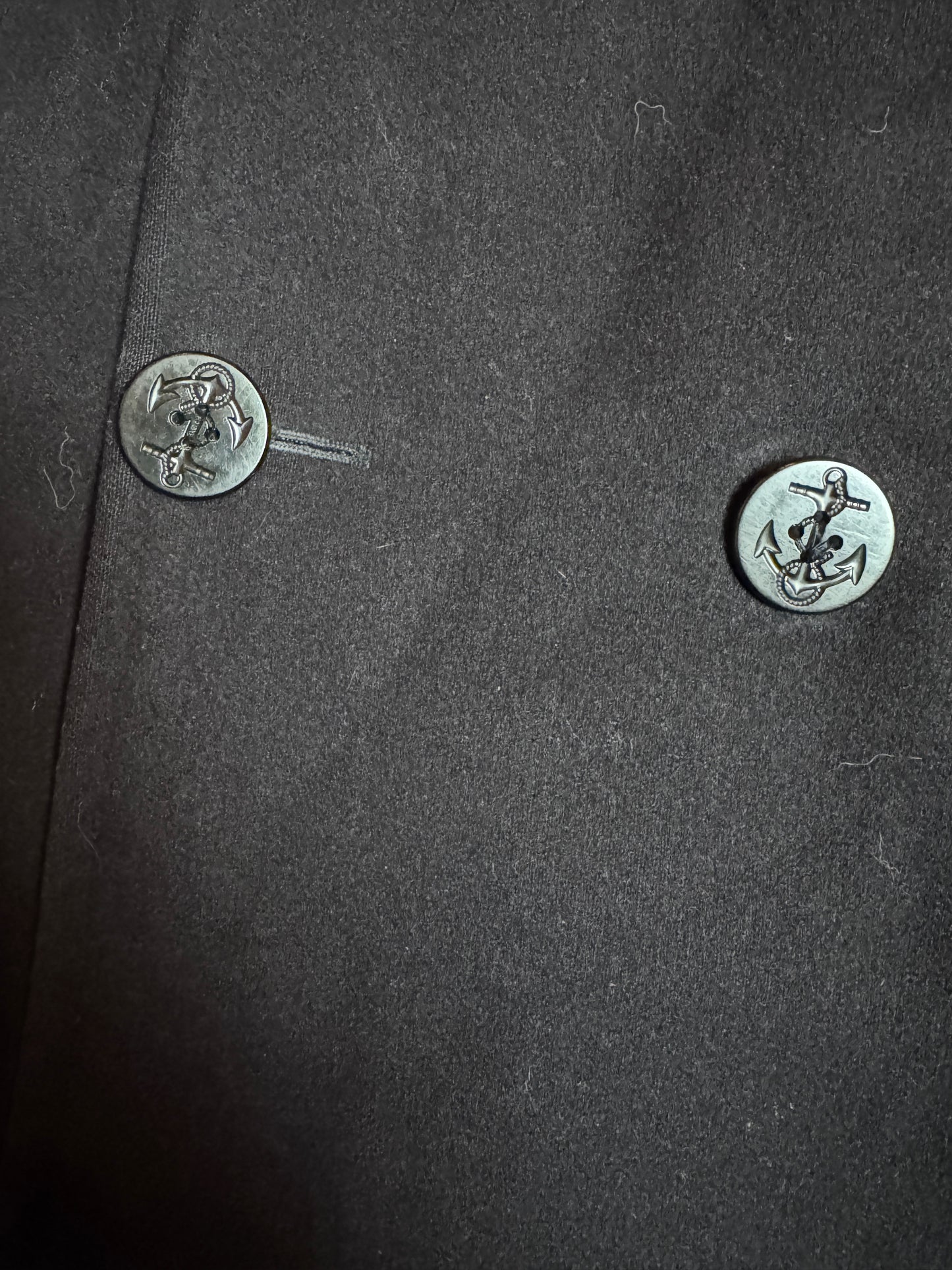 Vintage 60s US Navy Kersey Wool Pea Coat 36R