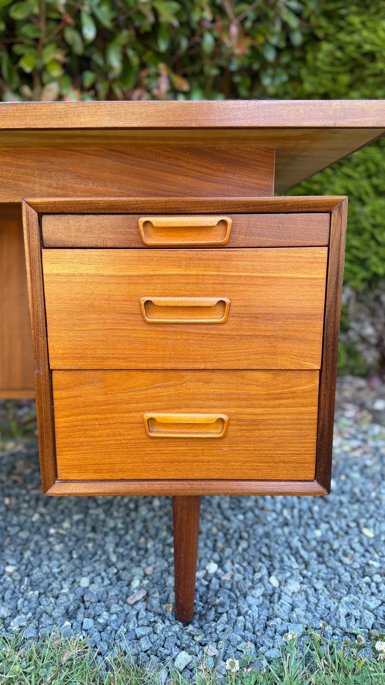 Vintage Executive Teak Desk