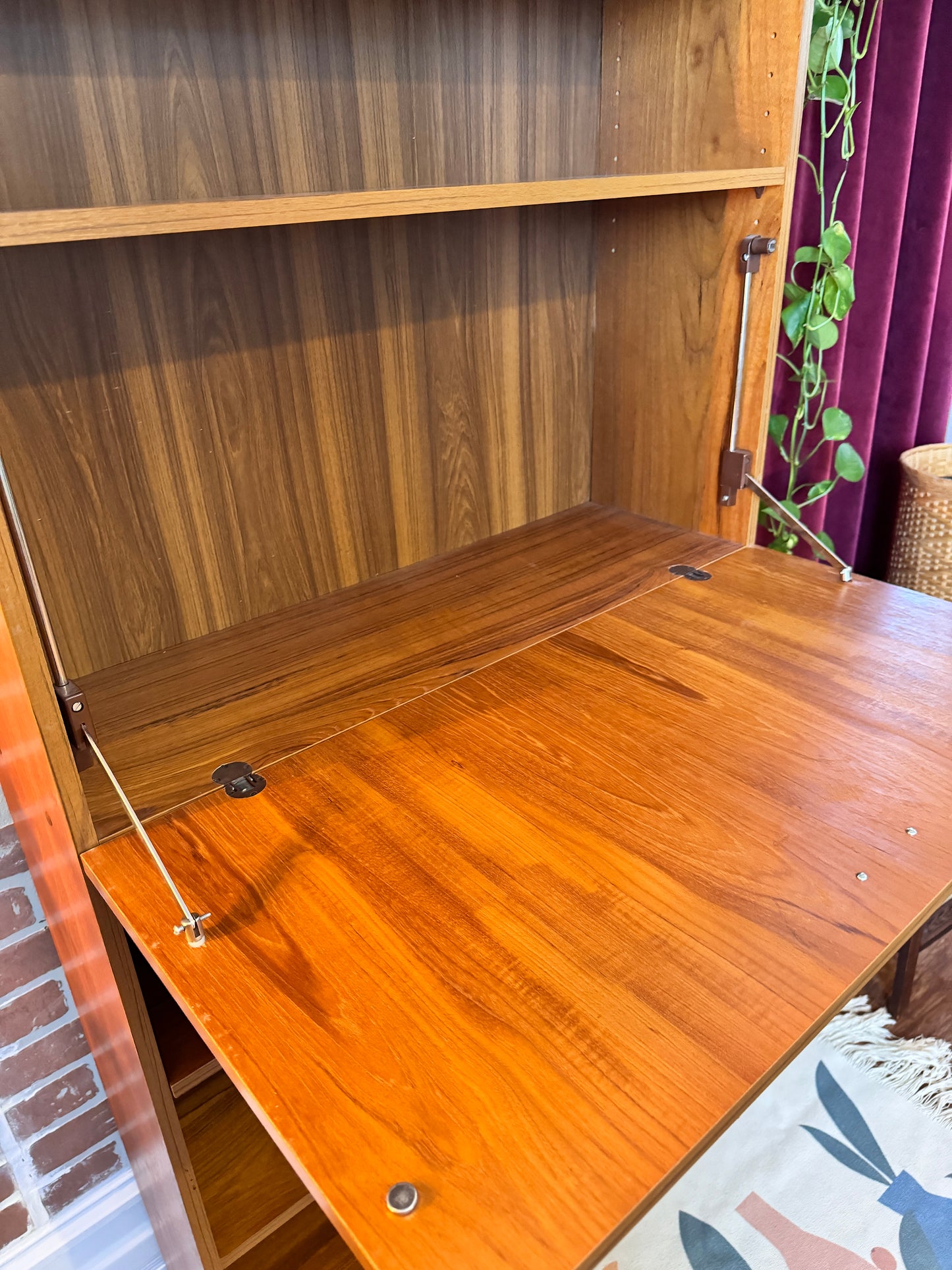 Danish Teak Cabinet & Bookshelf
