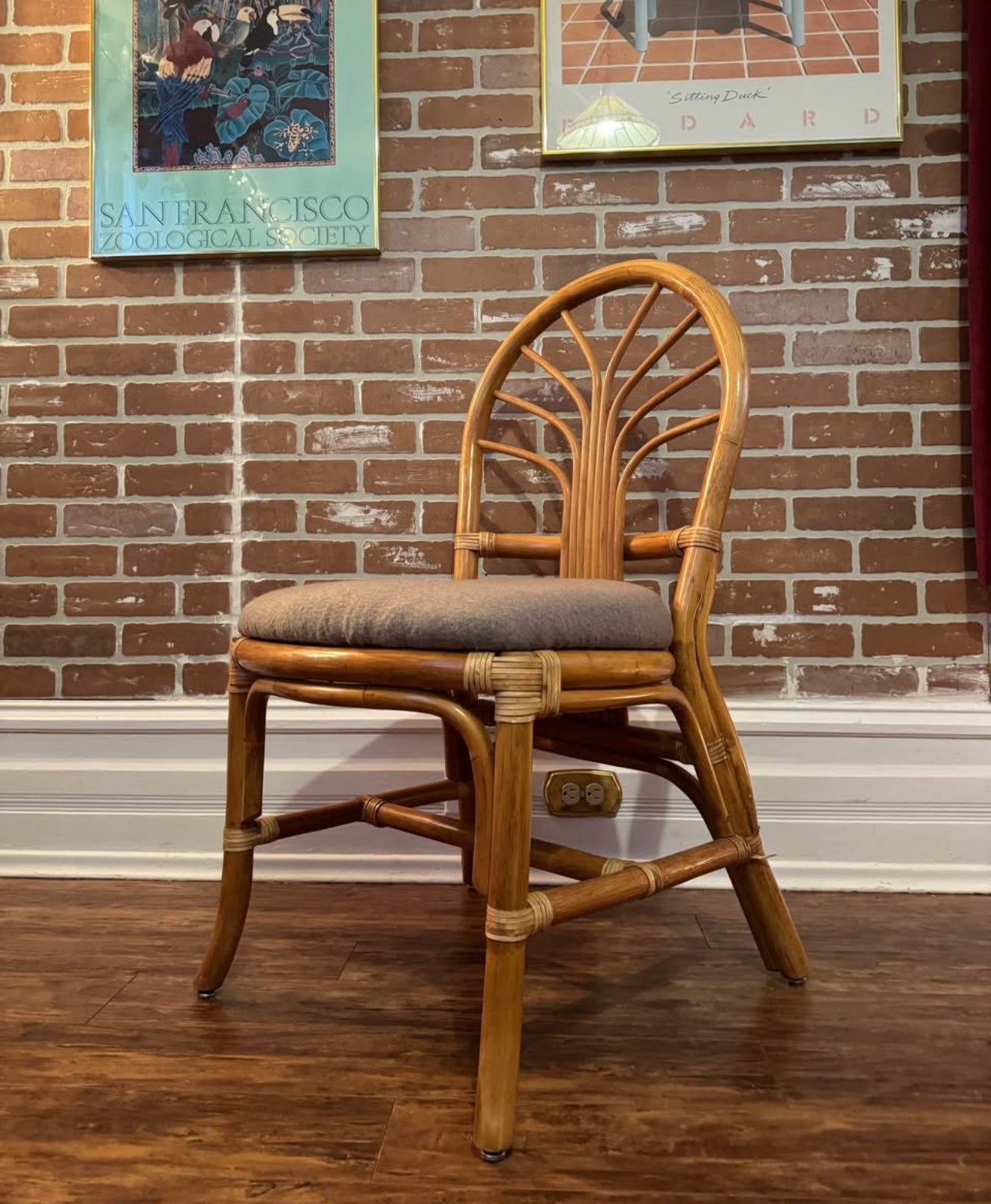 Vintage Rattan 4 Piece Dining Set