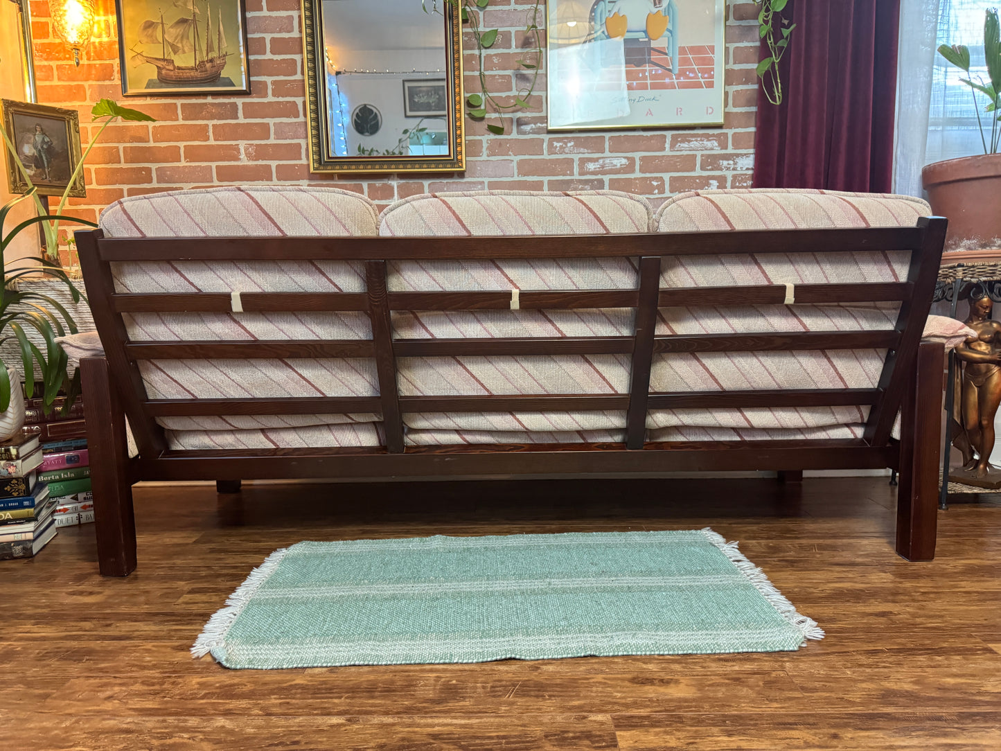 Vintage 1970s Striped Sofa
