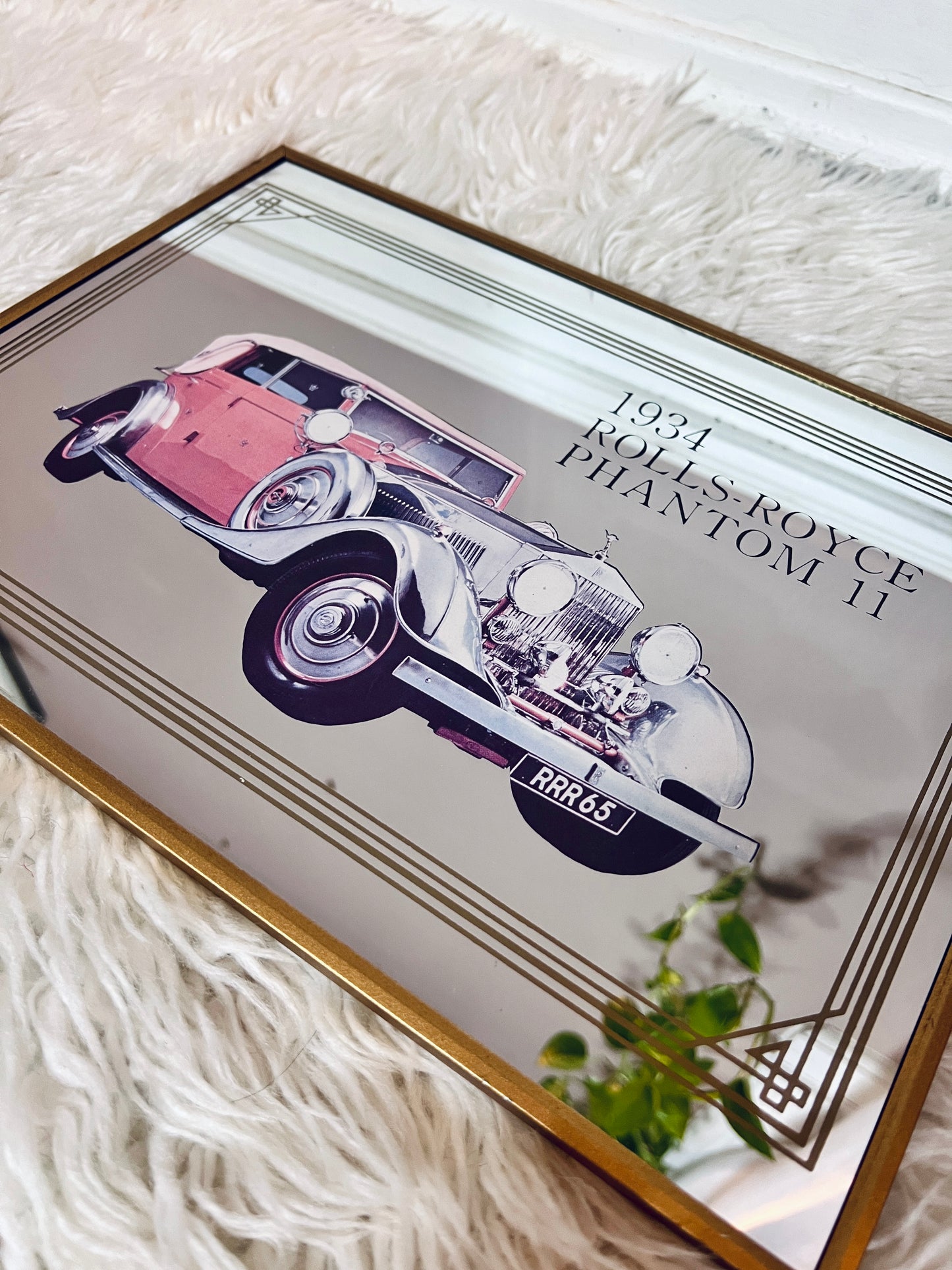 Vintage Rolls Royce Collectible Car Mirror