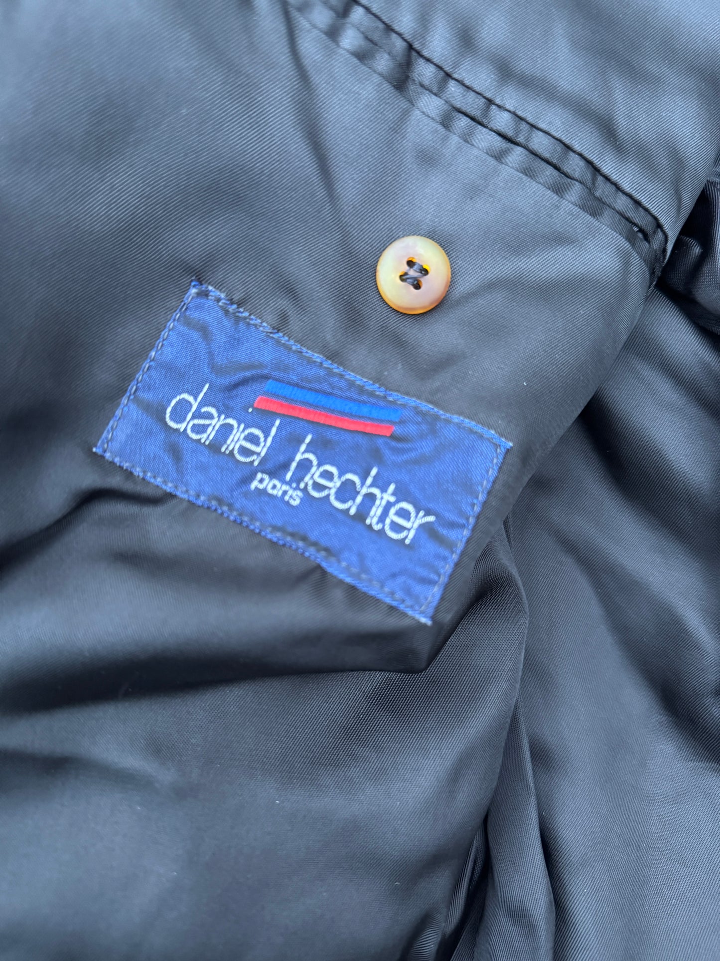 Vintage Black Cashmere Blazer Jacket