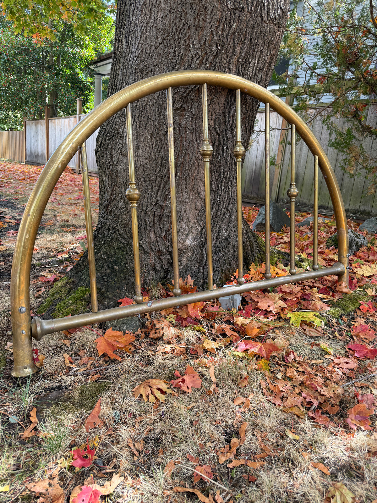 Vintage Brass Queen Size Bed Headboard & footboard