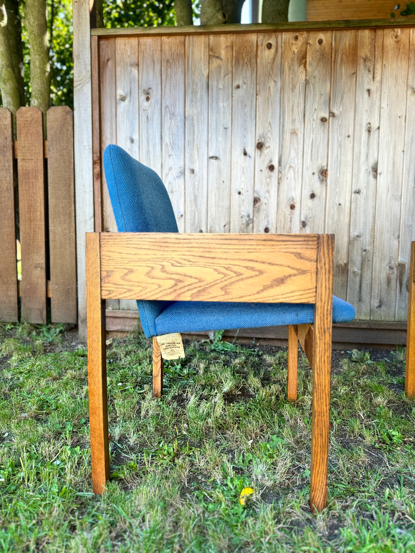 Vintage 60s Oak Armchairs