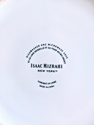 Isaac Mizrahi Caribbean Color 8-Piece Dinnerware Set, Kumquat Vintage Stoneware Orange Retro 70s