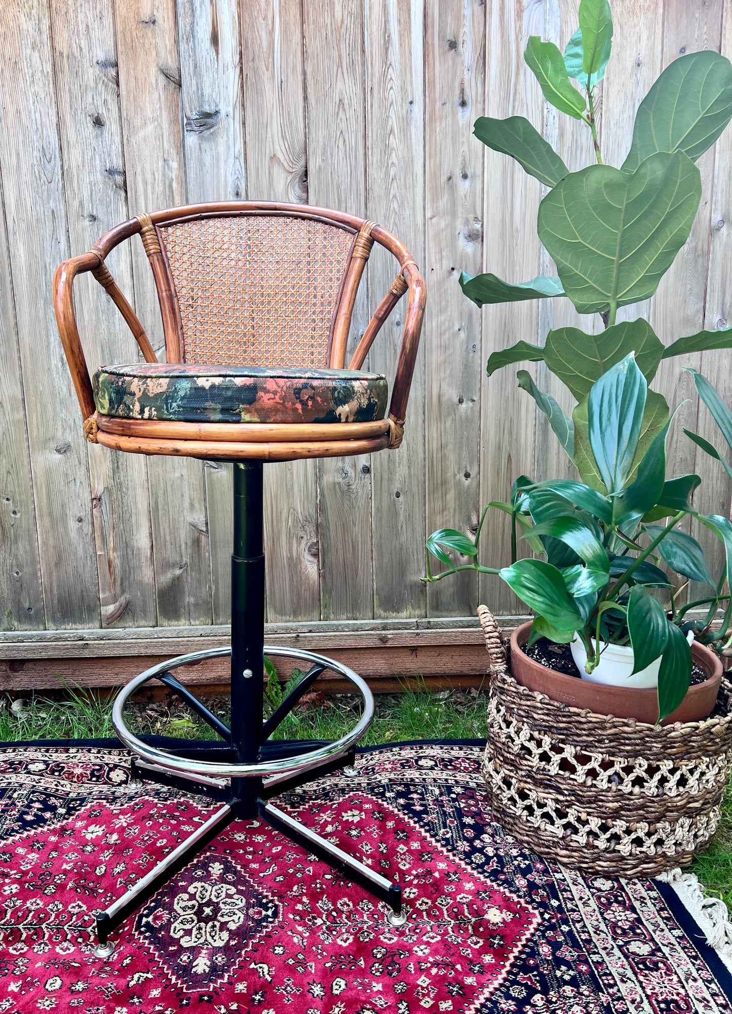 The Carl & Nina Rattan Stools