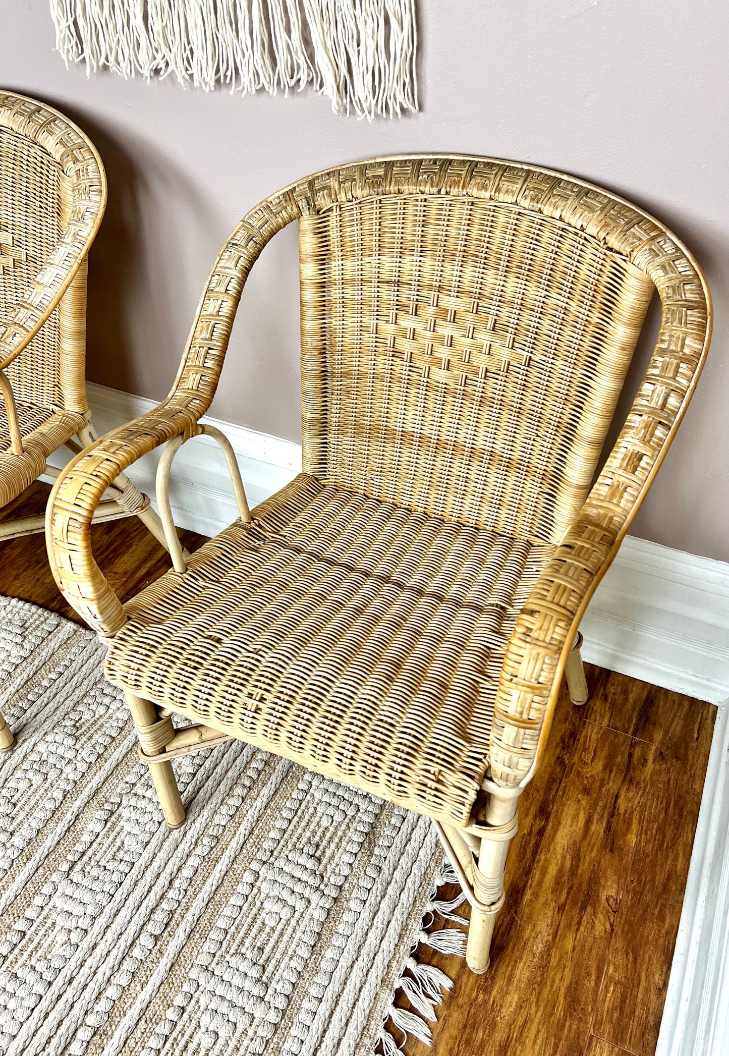 The Mini Wheat Wicker Chairs