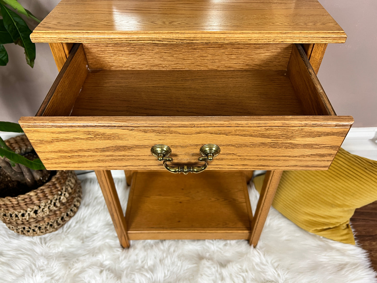 The Omari Oak Hallway Table