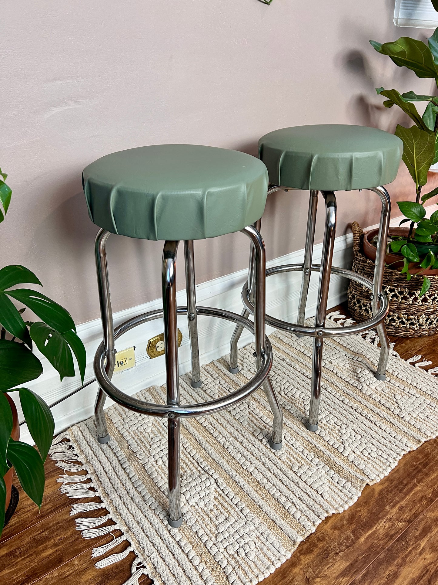 The Green Bottle Cap Stools