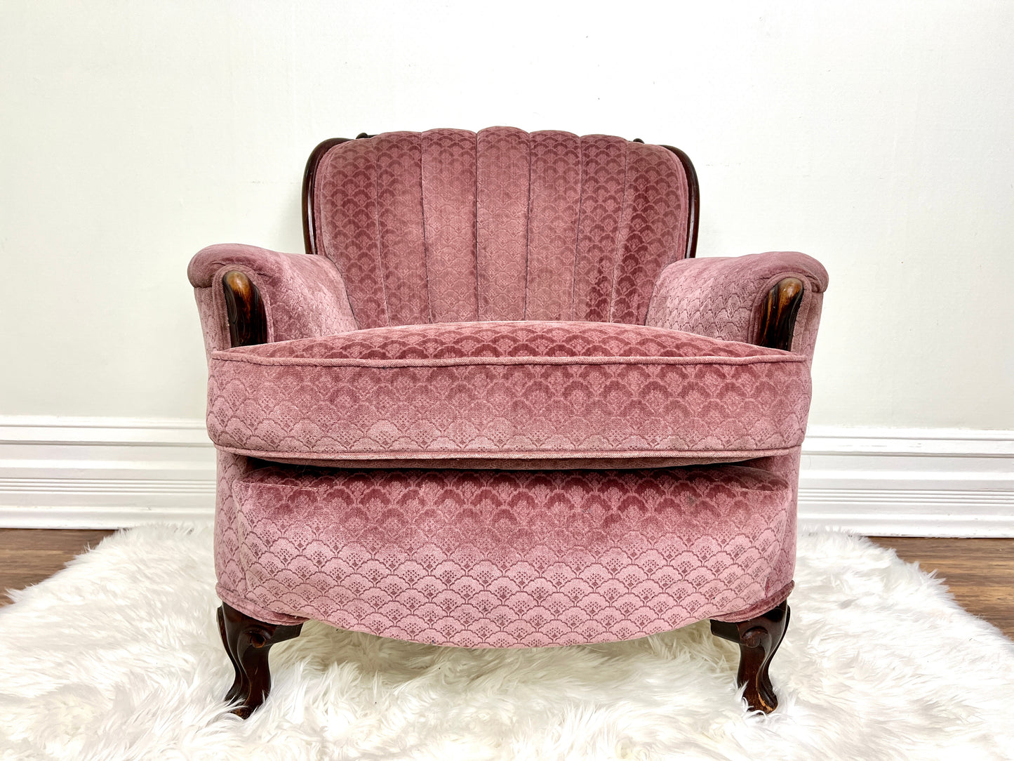 The Pink Clamshell Armchair
