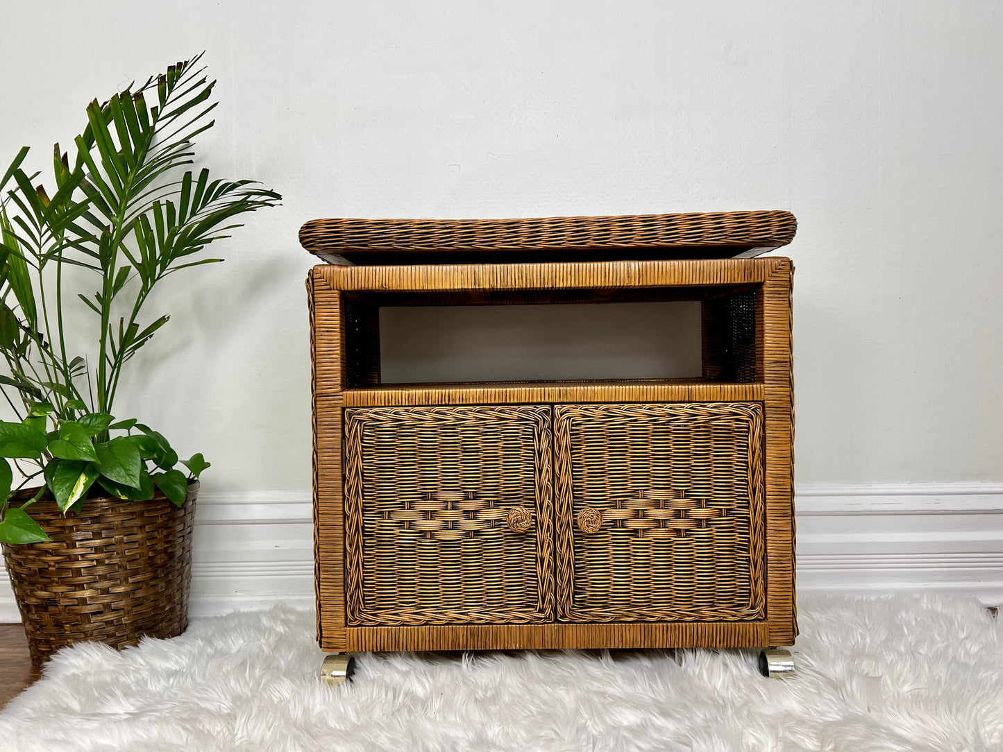 The Wilson Wicker Cabinet