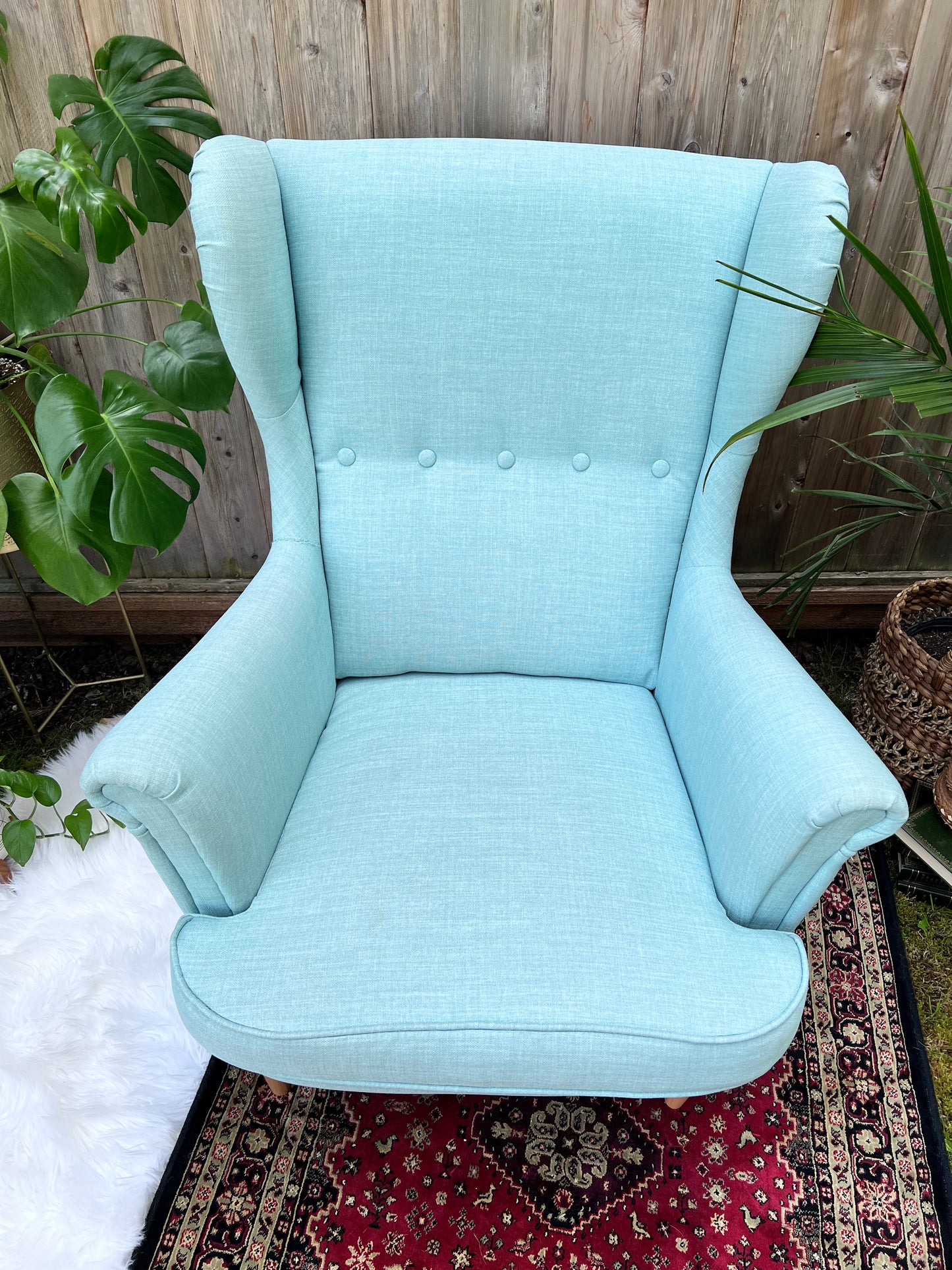 The Strandmon Armchair & Ottoman
