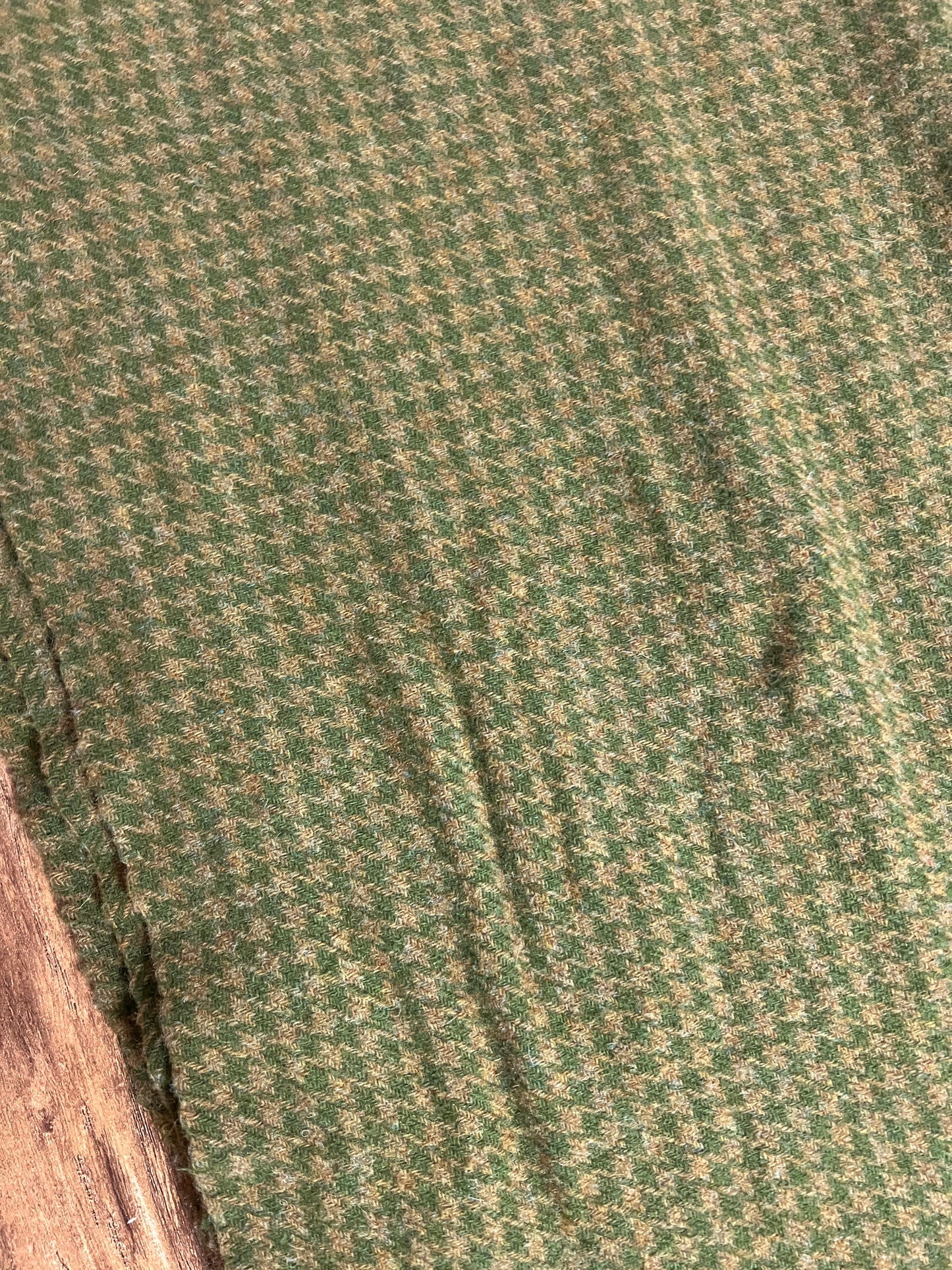 Vintage Wool Houndstooth Scarf