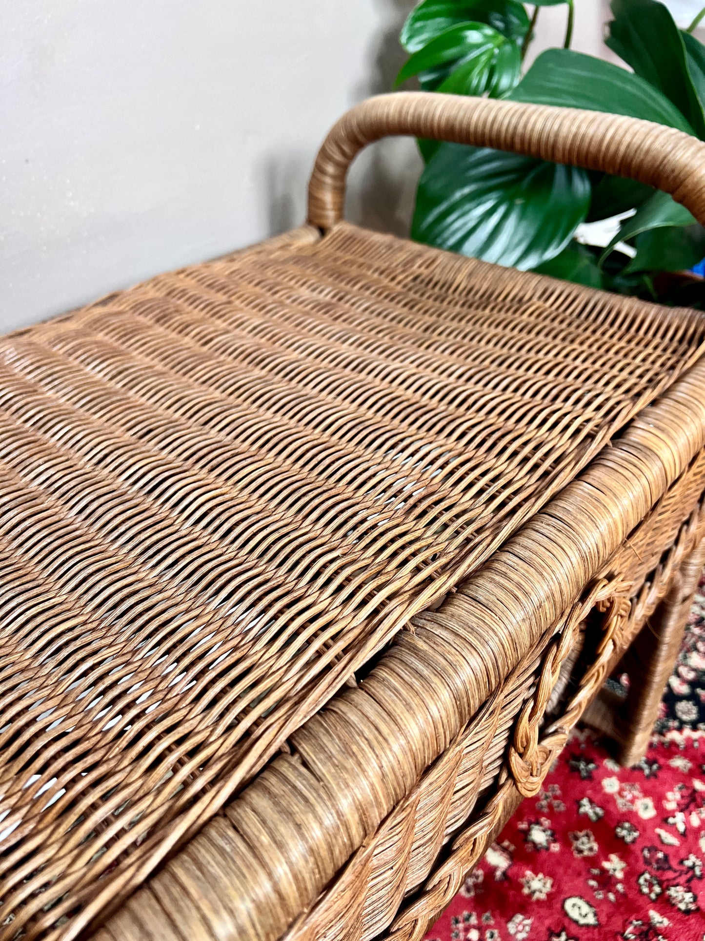 The Miller Wicker Bench