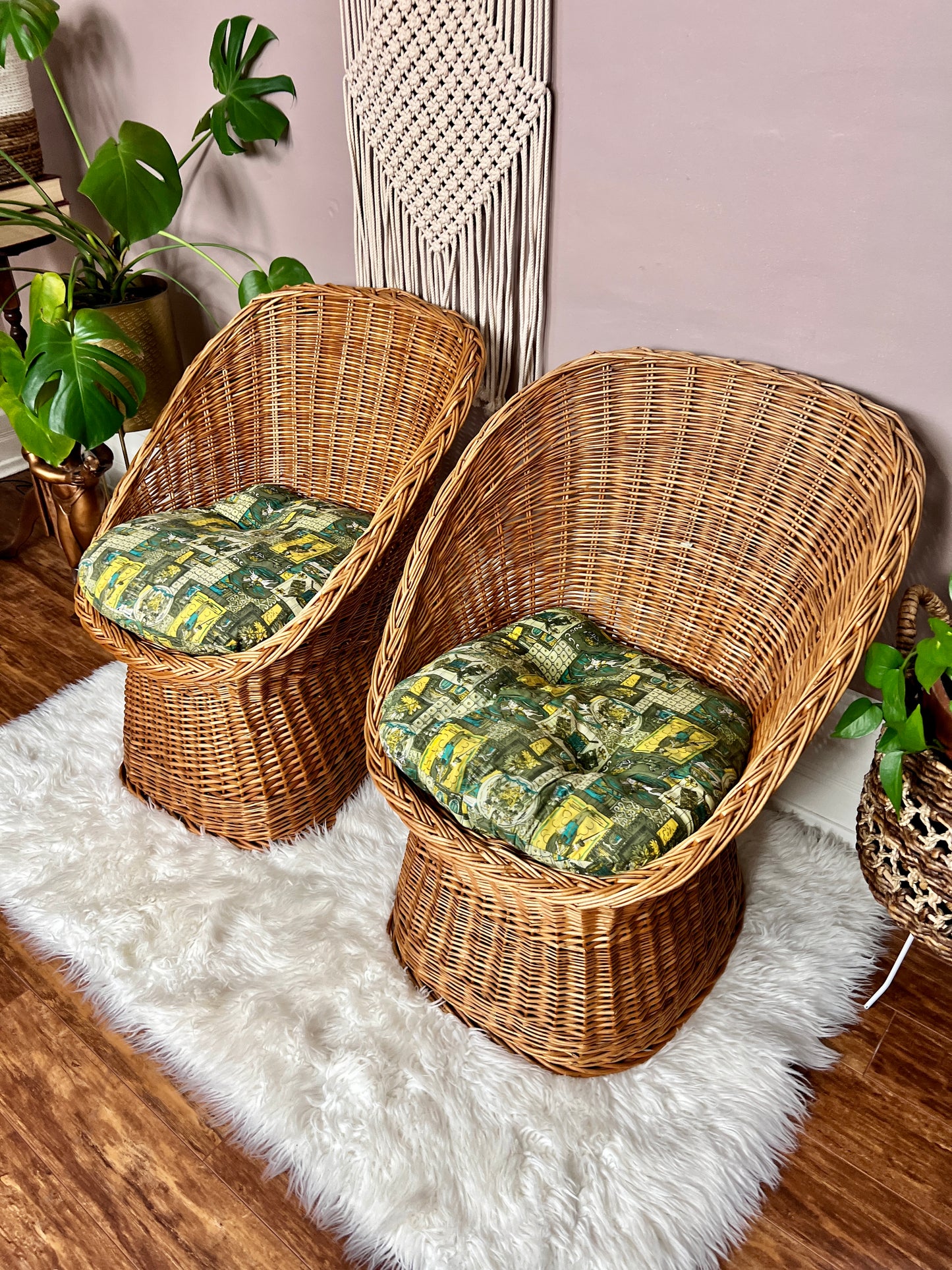 The Zoran Wicker Bucket Chairs