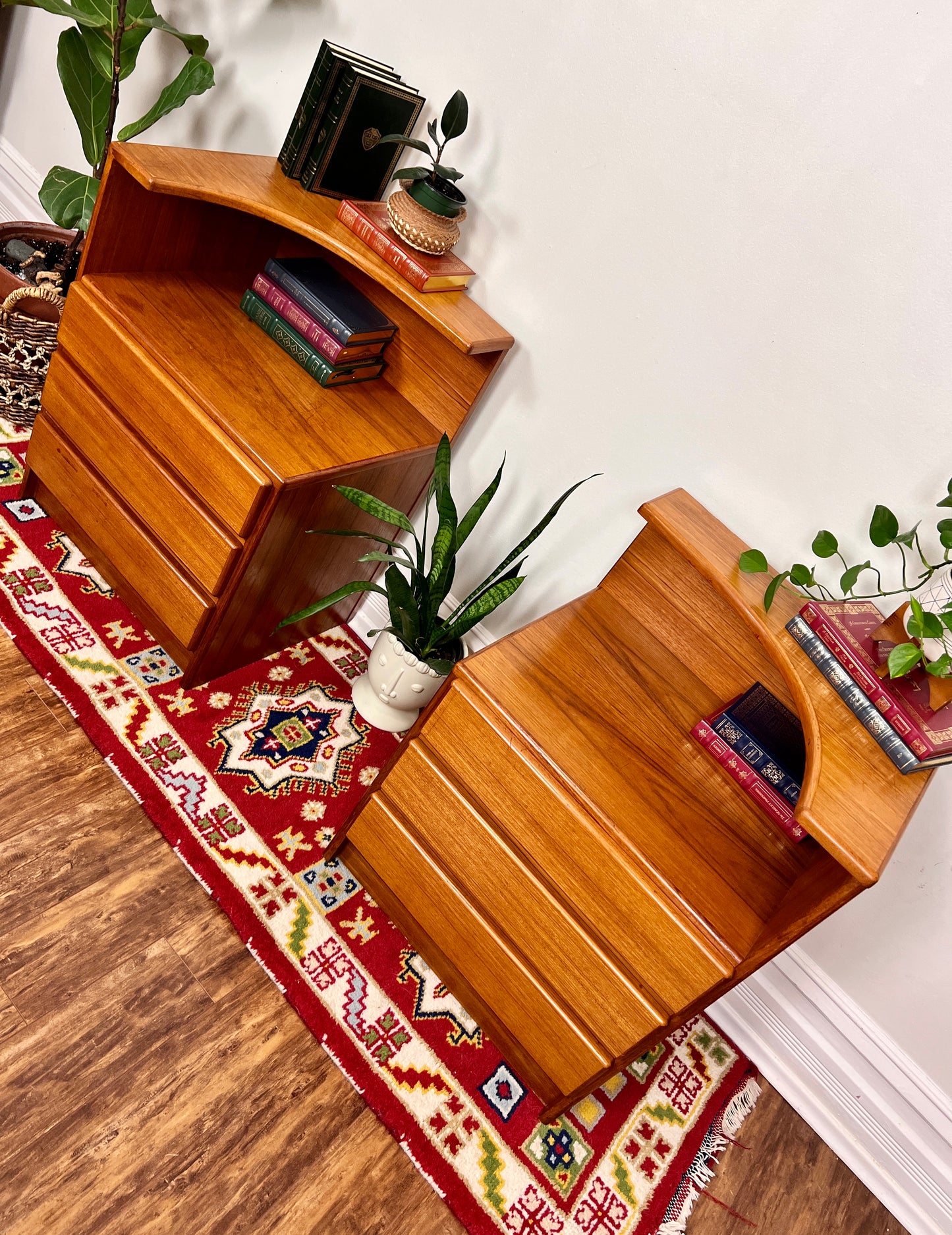 The Mobican Teak Nighstands