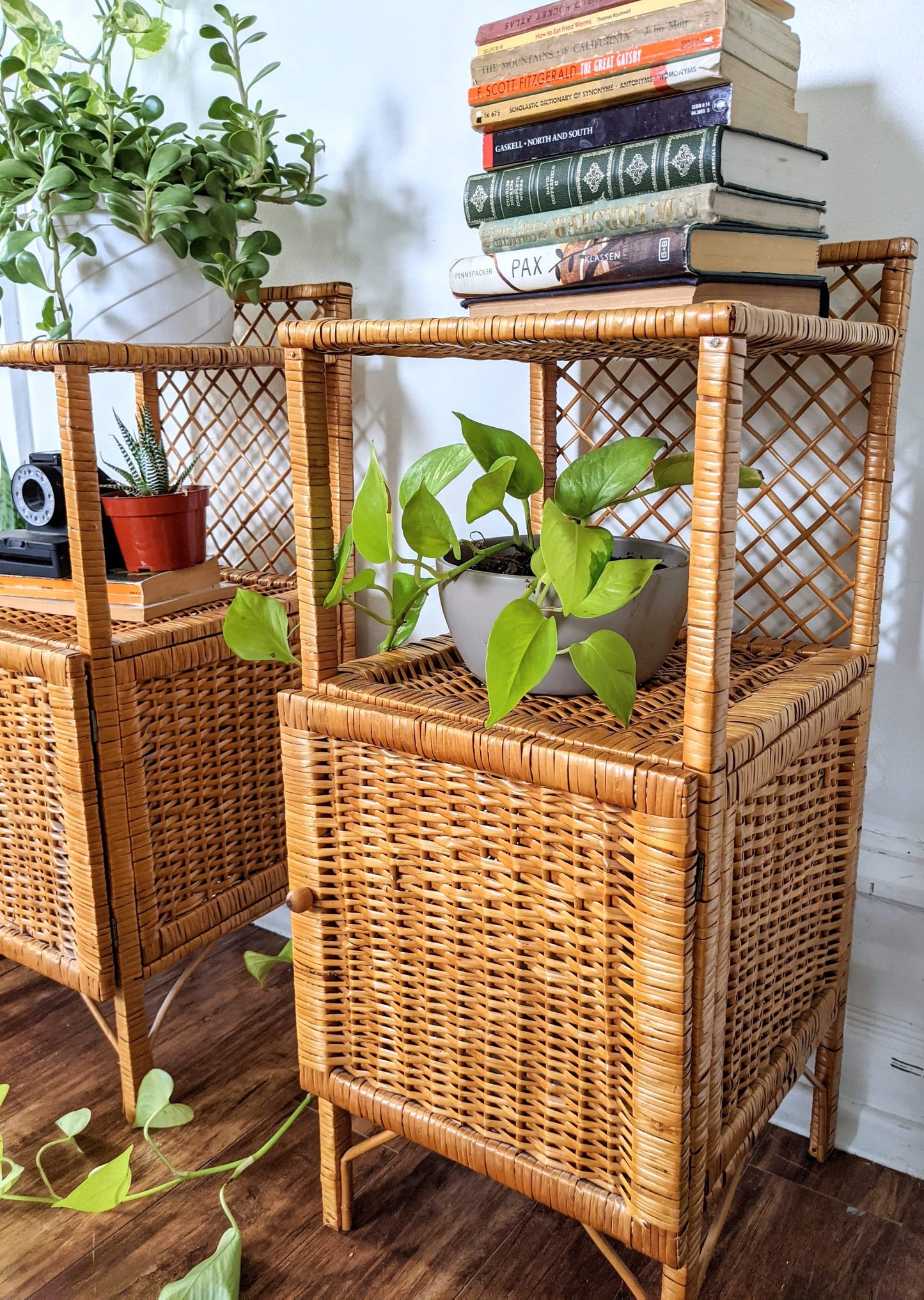 The Franco Wicker Side Tables