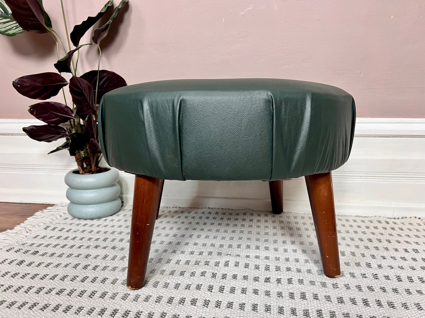 The Mineral Green Ottoman