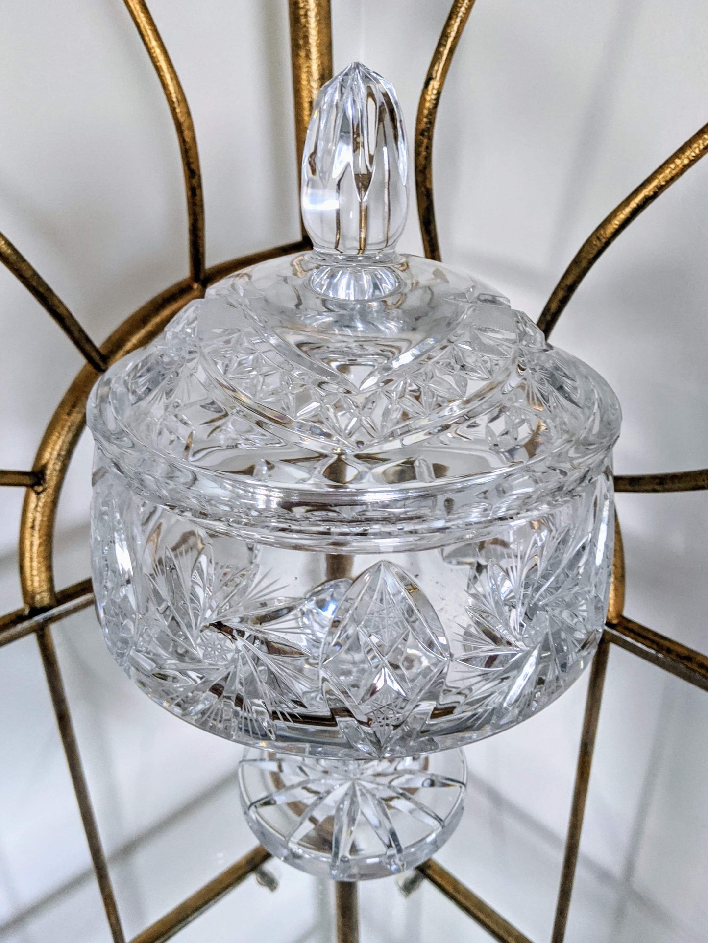 Vintage Retro Crystal Bowl Victoria BC Vancouver Island Antique Collectable Secondhand Thrift
