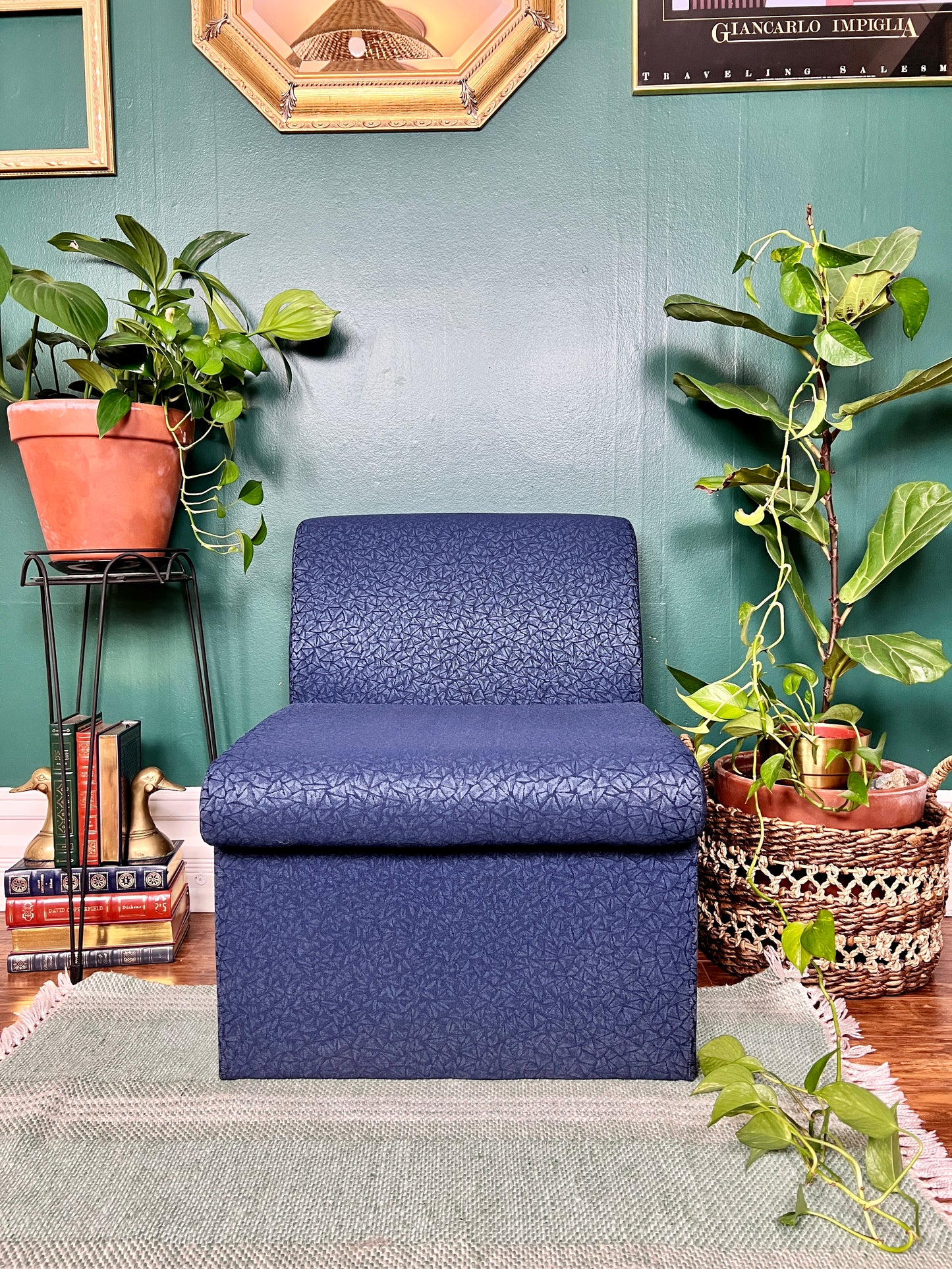 The Geo Blue Chairs