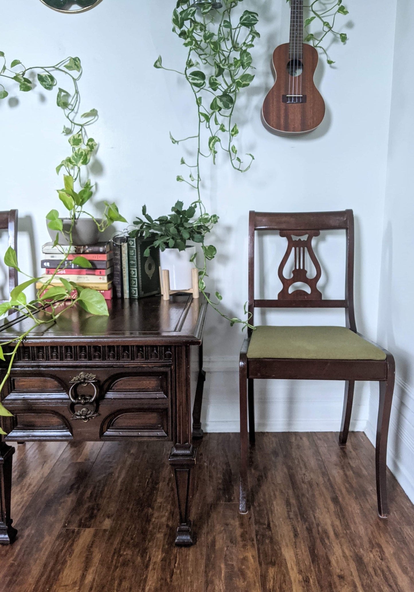 The Green Lyre Back Chairs