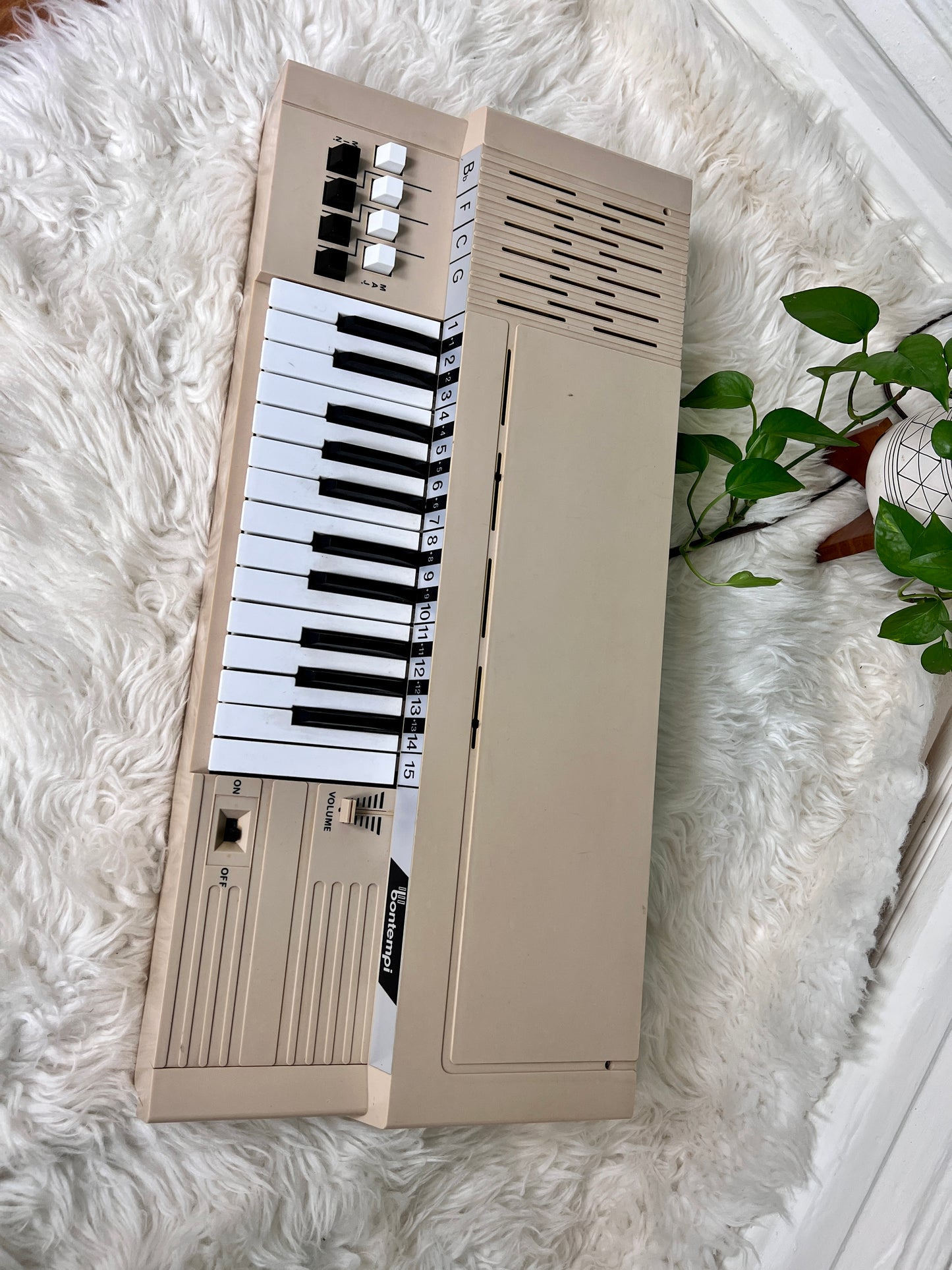 Vintage Beige Bontempi Chord Organ