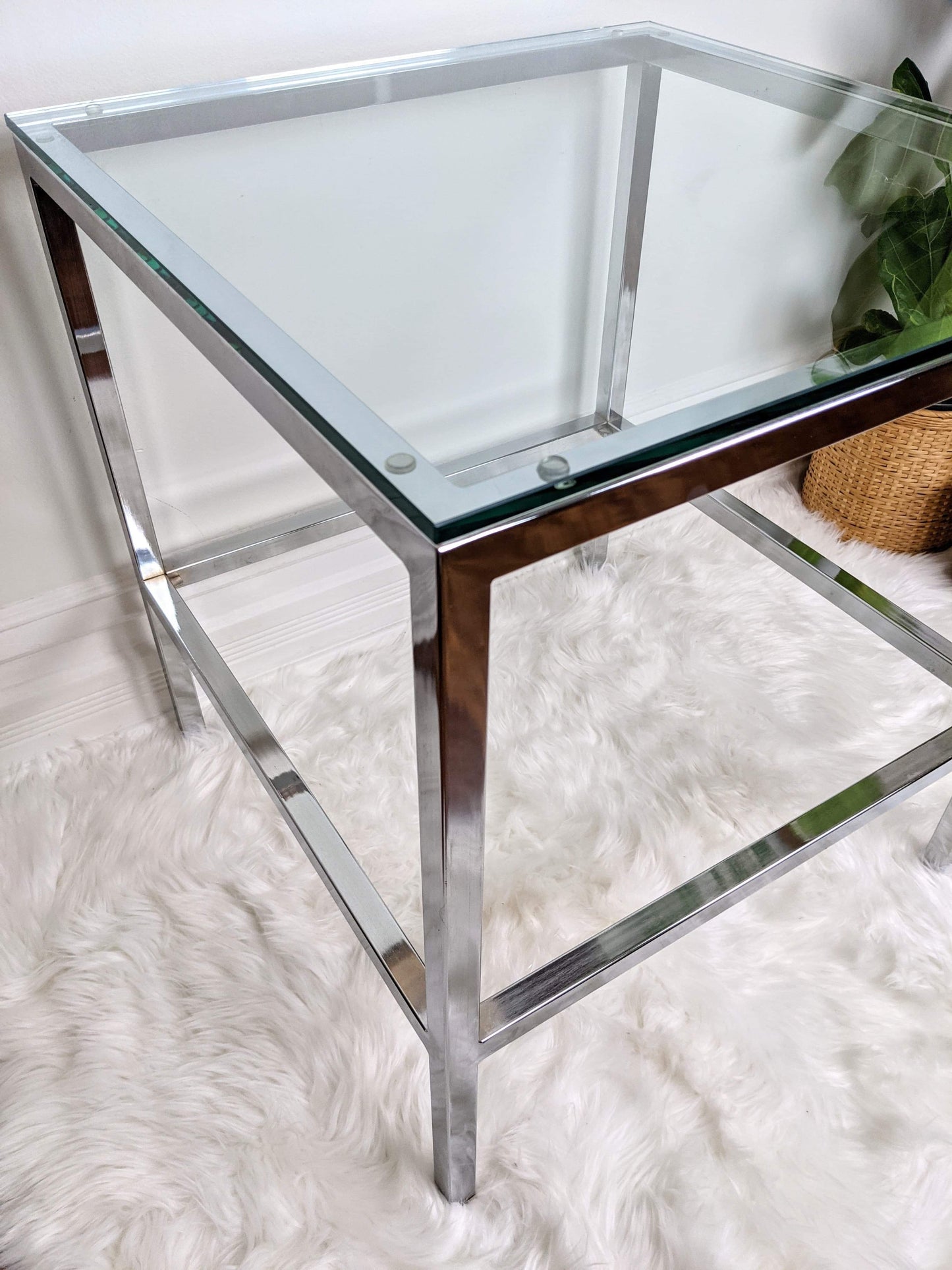 The Chrometastic Glass Table
