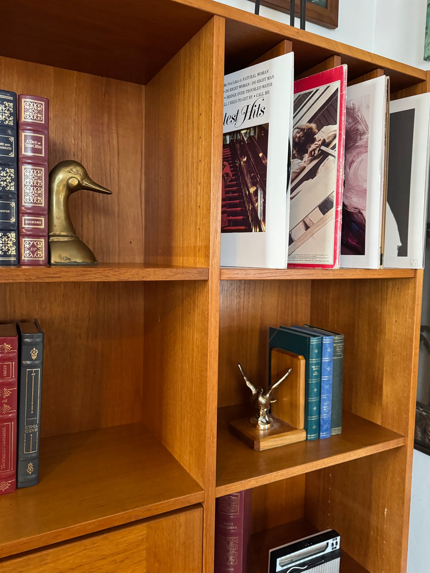 Vintage Domino Mobler Danish Teak Bookcase & Cabinet