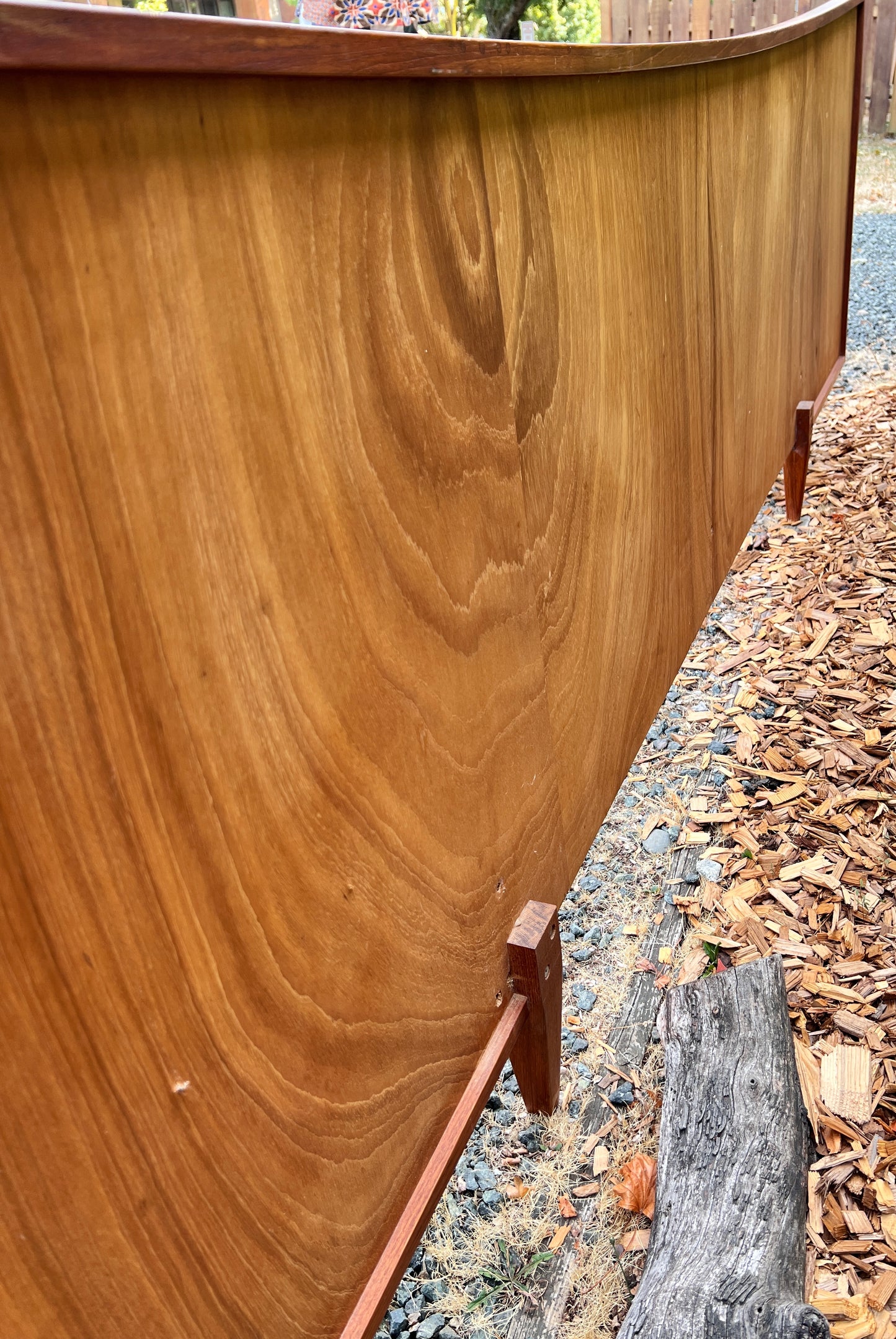 The Hakon Teak Headboard & Nightstands