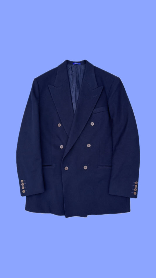 Vintage Black Cashmere Blazer Jacket