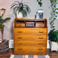 The Maja Teak Roll Top Desk