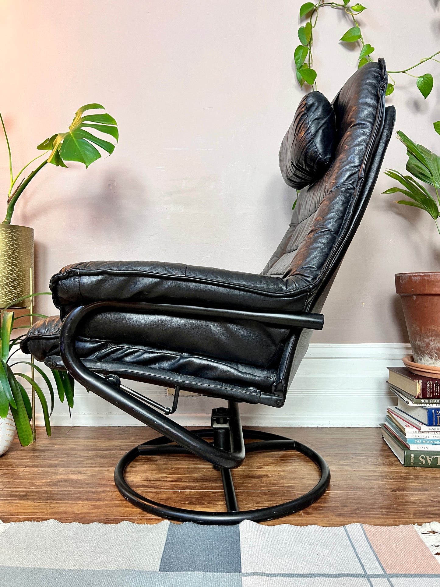 The Black Stallion Recliner & Ottoman