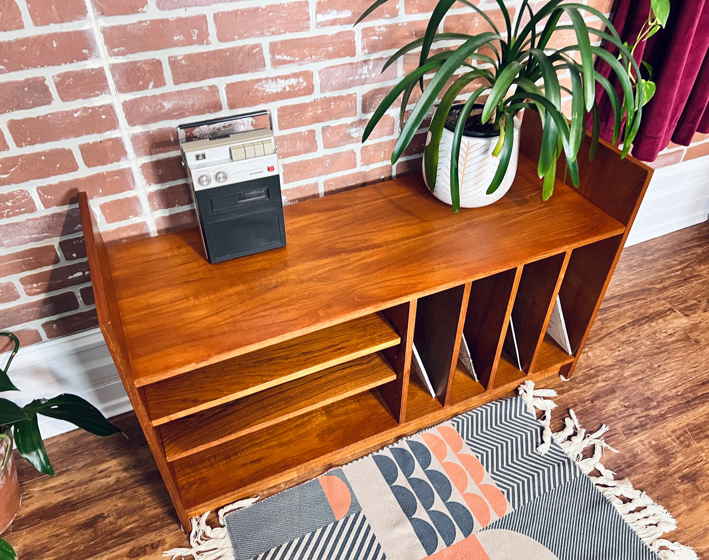 The Regna Teak Record Cabinet