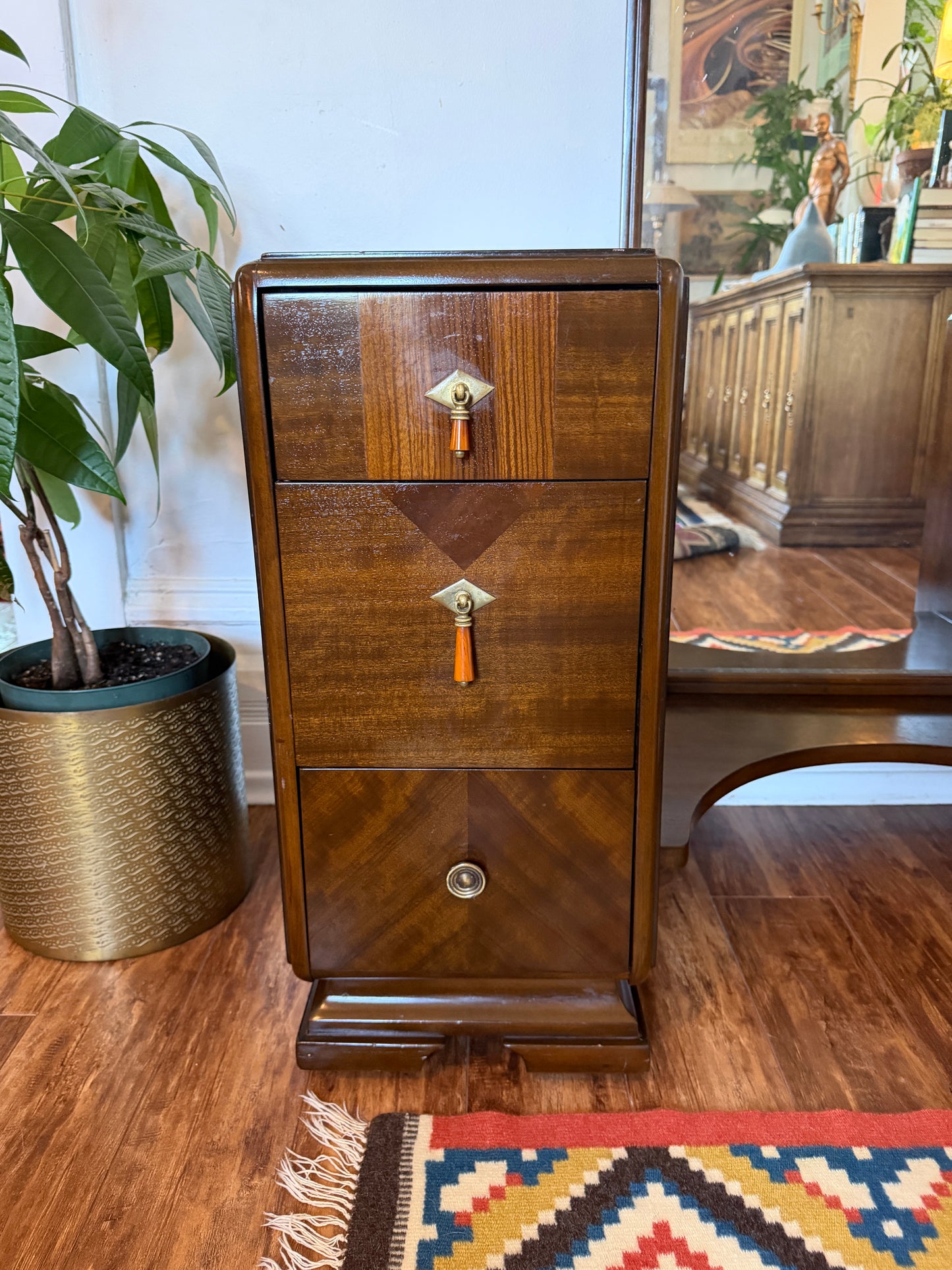 Vintage Art Deco Vanity Dresser & Bench