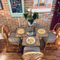 Vintage Rattan 4 Piece Dining Set