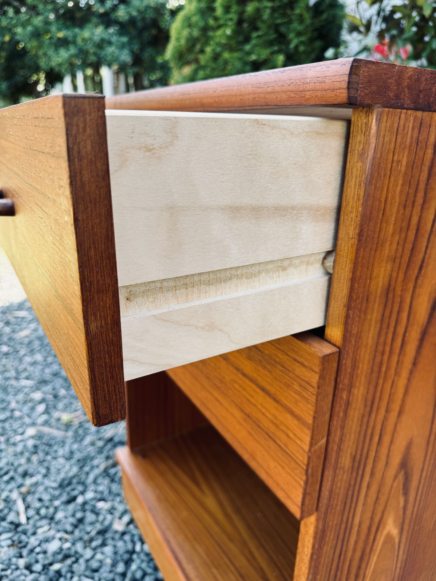 Vintage Teak Bedside Table