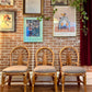 Vintage Rattan 4 Piece Dining Set