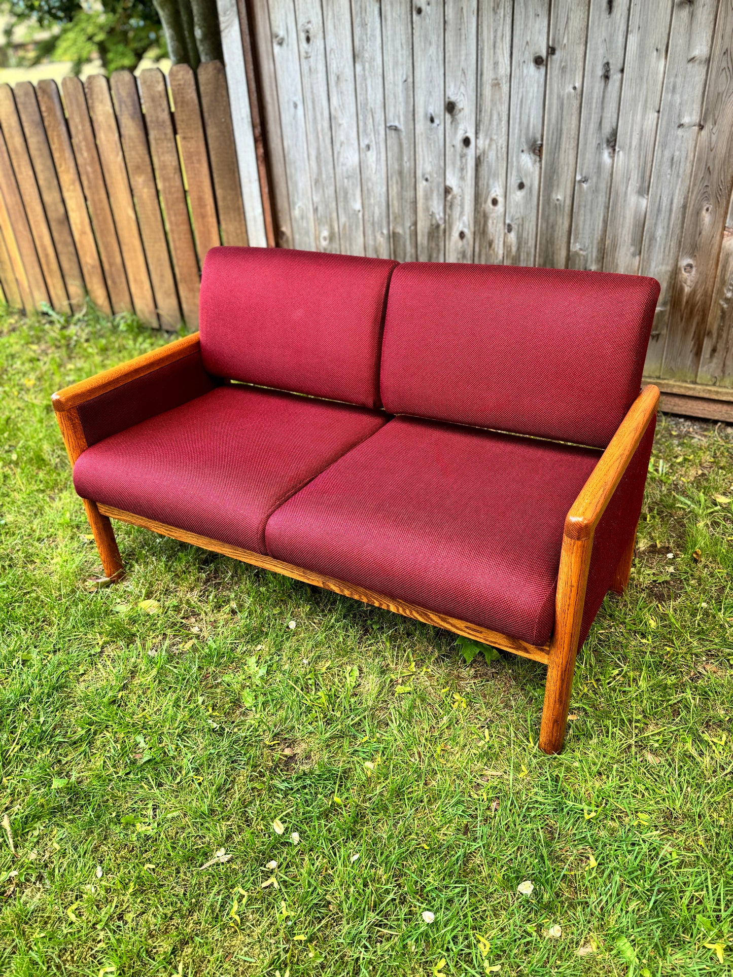 The Maroon MCM Loveseat