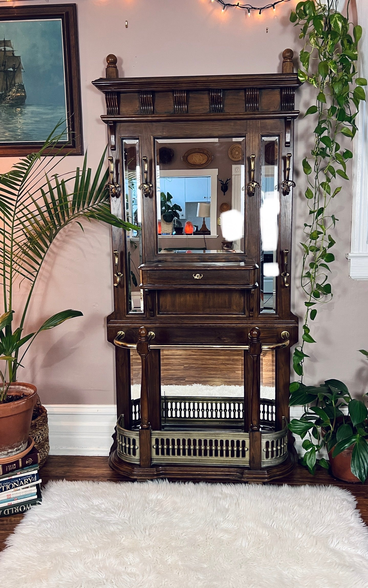 The Tolstoy Mirrored Hall Tree