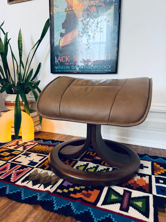 Stressless Style Leather Ottoman