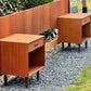 Punch Designs Teak Headboard & Nighstands