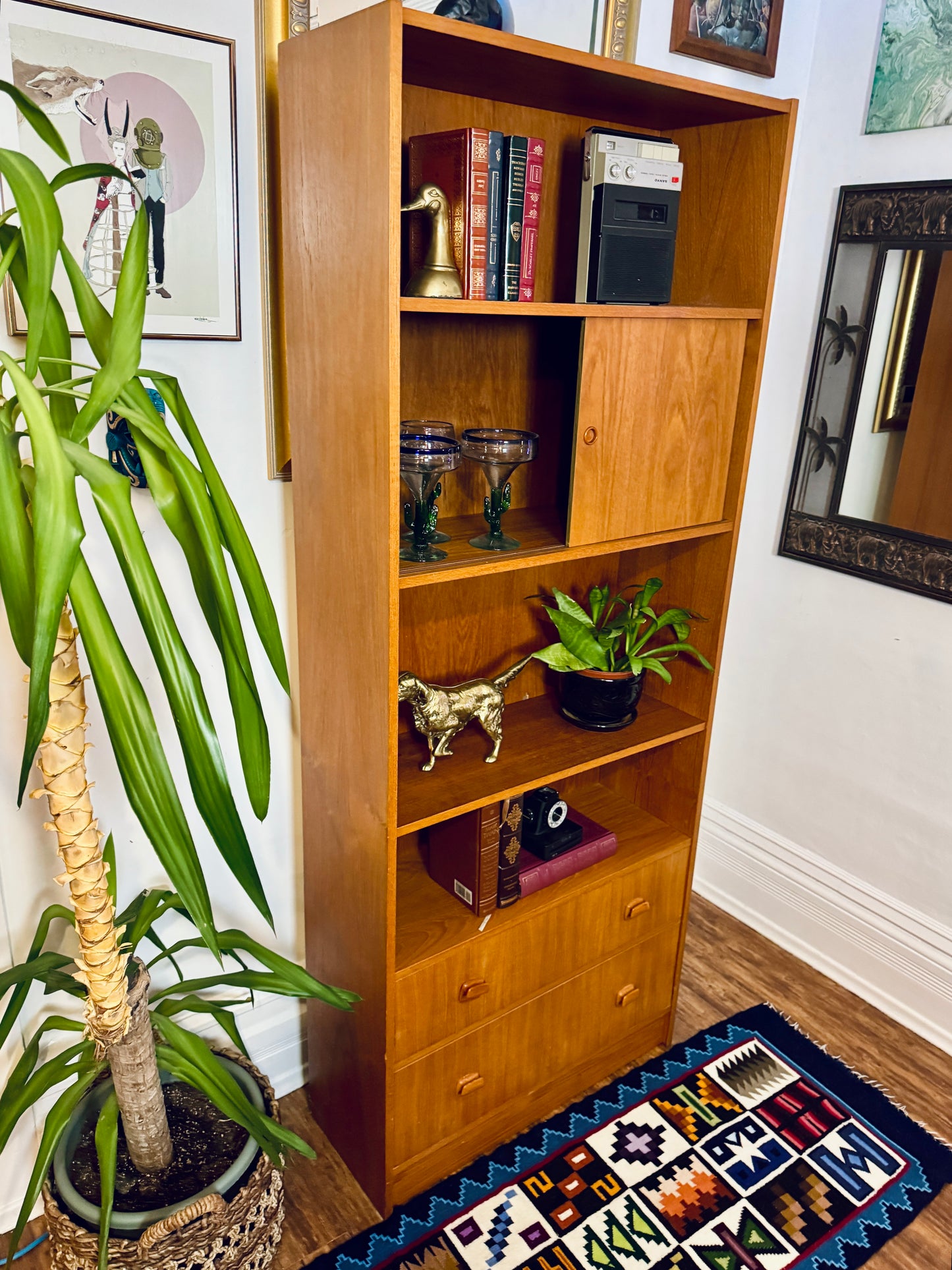 Vintage Danish Teak Bookshelf