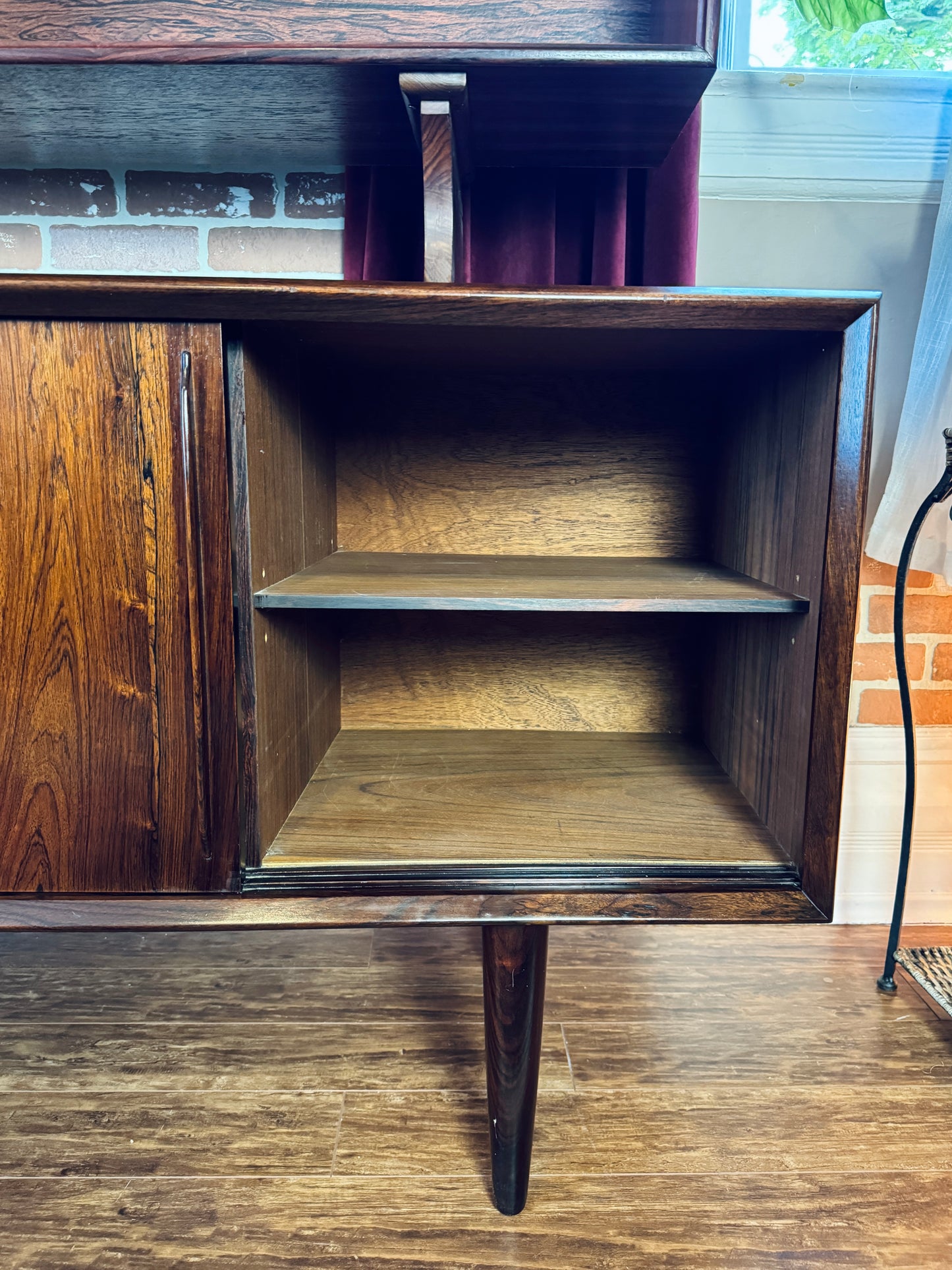 Vintage Danish Rosewood Sideboard & Hutch