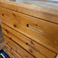 Vintage Solid Pine Wood Dresser