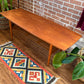 Vintage Teak Surfboard Style Coffee Table