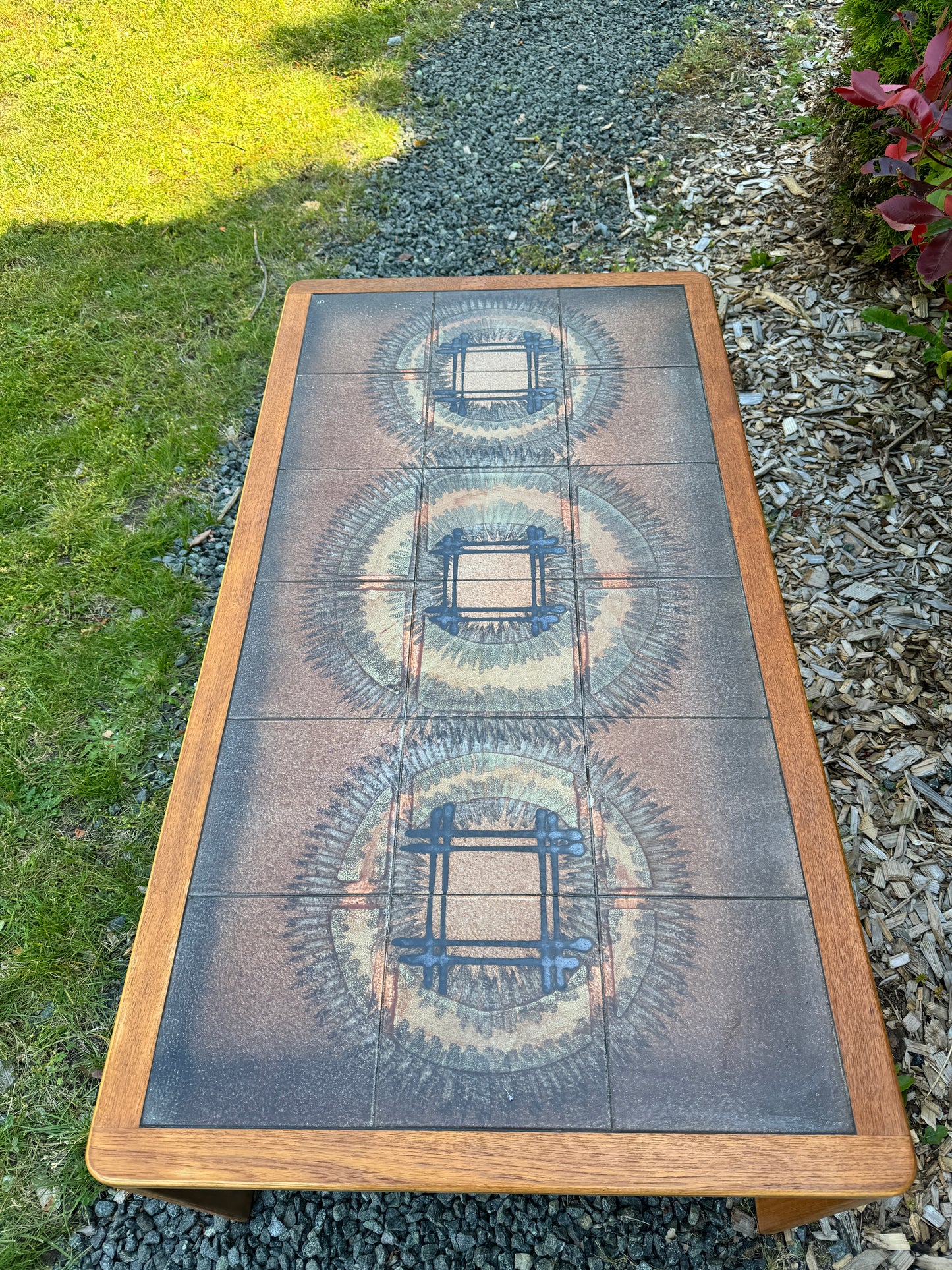 Johannes Anderson Danish Teak Tile Coffee Table