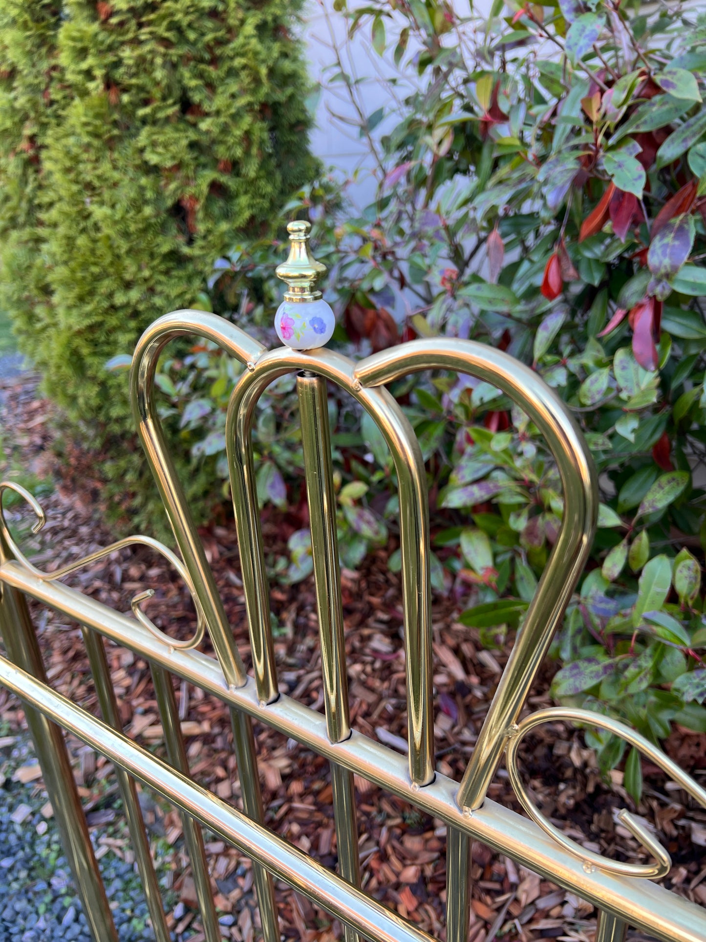 Vintage Brass Shoe Rack